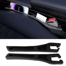2PCS Universal Car Seat Gaps Filler Side Seam Plug Strip Seat Gap Phone Holder