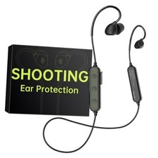 Shooting Ear Protection, Bluetooth Electronic Earbuds, 26 NRR  Black-green