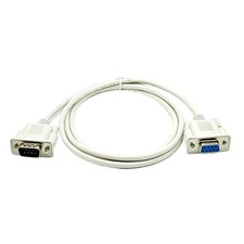 New 15Ft DB9 DB 9 9-Pin RS-232 Male to Female M/F Serial Extension Cable Wire