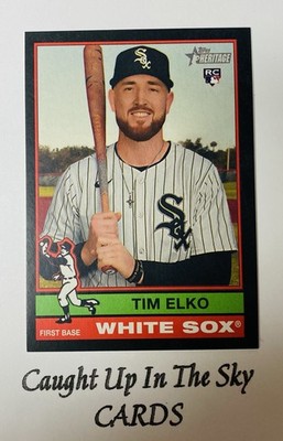 2025 Topps Heritage High Number Tim Elko RC Black Border SSP White Sox PR/50