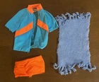 Vintage 1969 Mattel Mod Talking Ken Original Outfit  #1111 Blue & Orange Set