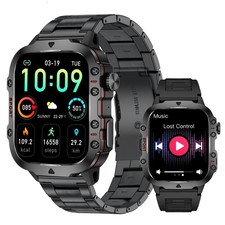 Montre Connectée Intelligente Homme Télephone Smartwatch Santé Cardio Étanche