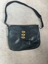 Mulberry Unisex Black Leather Brynmore Satchel Messenger Crossbody Bag
