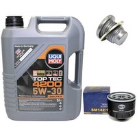 MotoröL Set 5W-30 5 Liter + ÖLfilter + Schraube FüR Dacia Logan Opel Renault