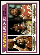 1981-82 Topps #44 John Drew / Dan Roundfield / Eddie Johnson
