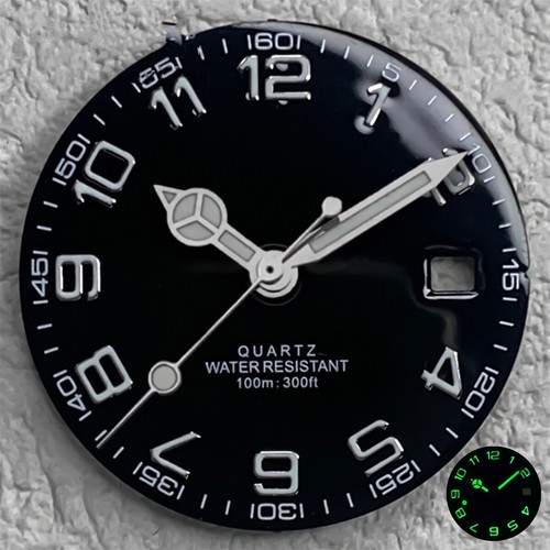Watch Dial 29mm Green Luminous Dial for Ronda 515 Movement - Picture 9 of 12