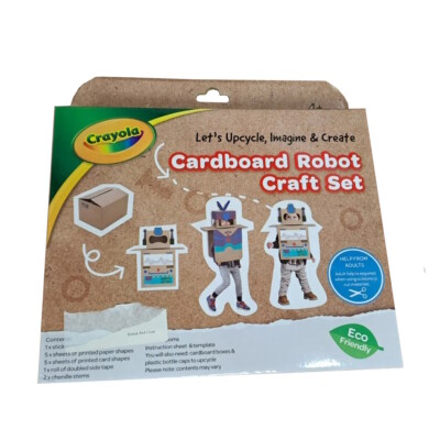 Crayola Lets Upcycle Imagine Create Cardboard Robot Craft Set UK