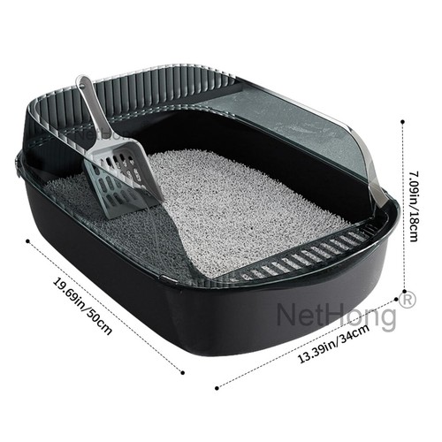NEW Extra Large Open Cat Litter Tray HighSided Deep Jumbo Rim Pan Box Loo Toilet - Picture 27 of 33