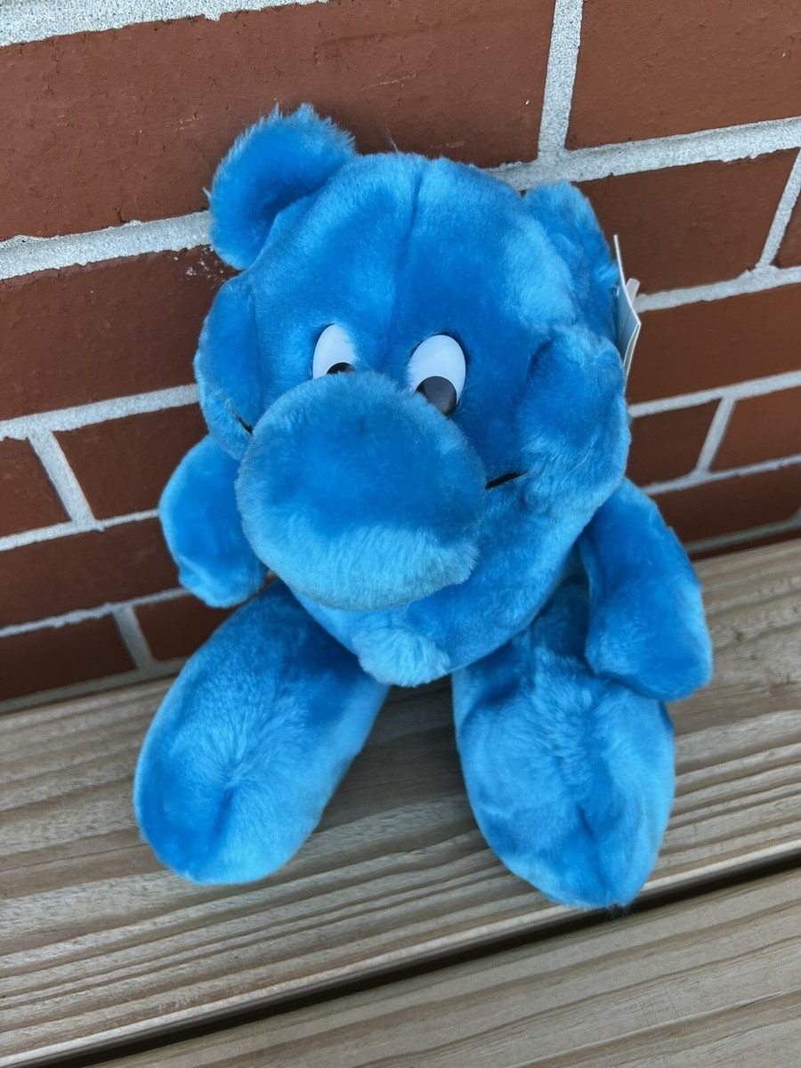 Kodak Kolorkins CLICK Blue Plush Stuffed Animal Toy Vintage 1989