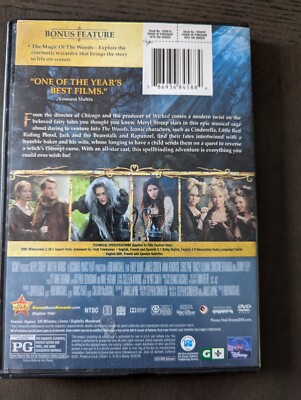 Disney's Into The Woods DVD. A great Disney Classic! 786936845884