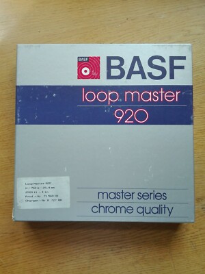 NOS New Old Stock BASF Loop Master 920 1'''' Studio Chrome Reel Tape ULTRA RARE!!!