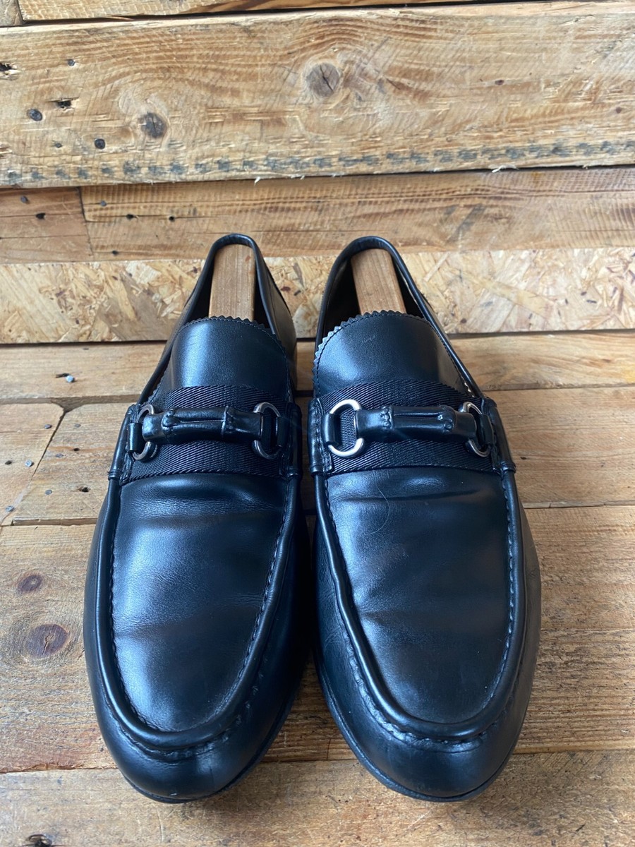 Gucci horsebit bamboo black leather loafers uk 10 US11 sz 44  display picture 3