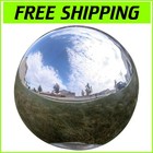 Versatile 12 Inch Stainless Steel Gazing Ball - Perfect for Any Decor Style