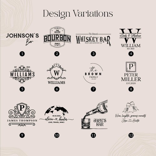 Wooden  Wall Mounted Whiskey Dispenser, Custom Engraved Spirit Rack with Taps - Afbeelding 6 van 18
