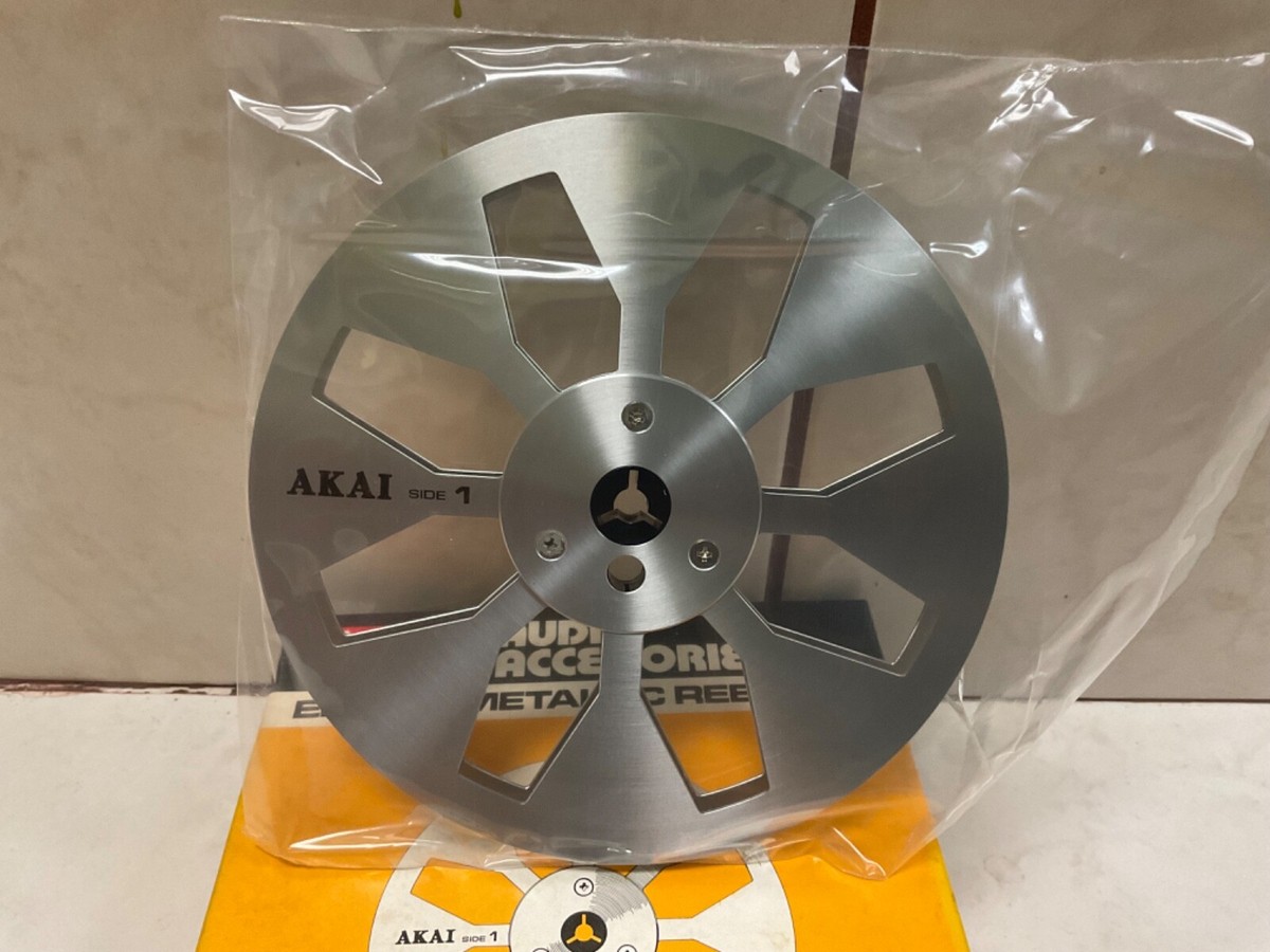 Vintage AKAI R-7M 7-inch Metal take up reel empty 1/4 tape