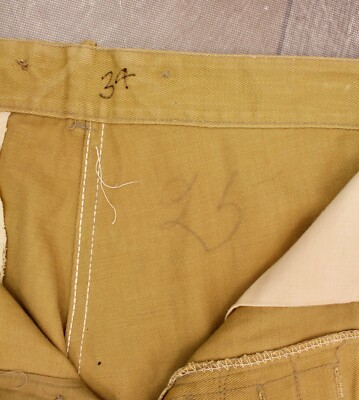 VTG Men's 1940s Pre WW2 Canadian Army Work Shorts Sz 34x5.5 40s