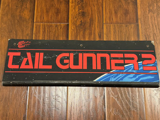 Exidy Tailgunner 2  Rear Marquee Arcade Video Game - Steel