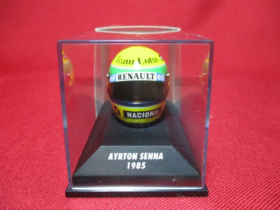 1985 Ayrton Senna Lotus-Renault Nacional Elf Helmet Formula 1 F1 1/8 Minichamps - Image 2 of 4