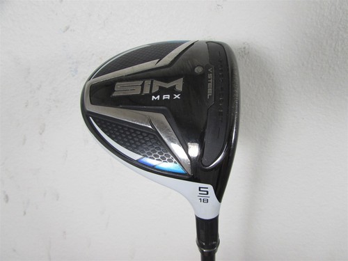 TaylorMade Golf SIM MAX 18* 5 Wood Extra Stiff (X) HZRDUS Black 75g Shaft - Picture 3 of 7