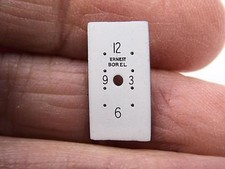 Ernest Borel Watch Dial White Ladies Vintage 15.32mm by 8.5mm Silvr Numeral Mrks