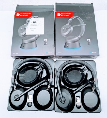 Lot of 2 Dytole DY103 Wireless Headset, Bluetooth Headset with Mic