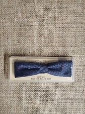 Vintage Wembley Bow Tie New Blue W/Red And Silver