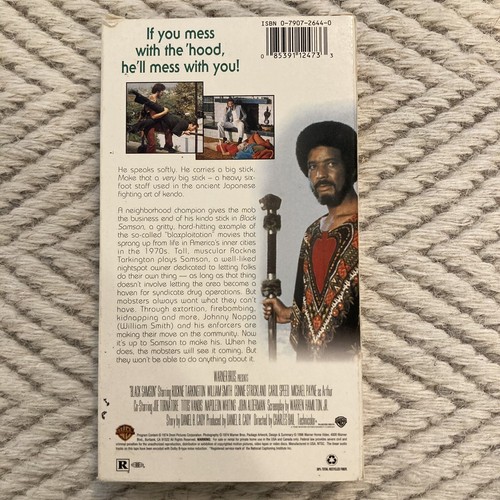 Black Samson VHS 1974 Starring Rockne Tarkington Directed By Charles Bail - Picture 3 of 8