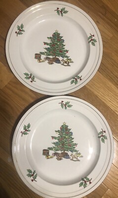 Holiday Celeb. Traditions Christopher Radko  Bread/Salad  Plate New (4)