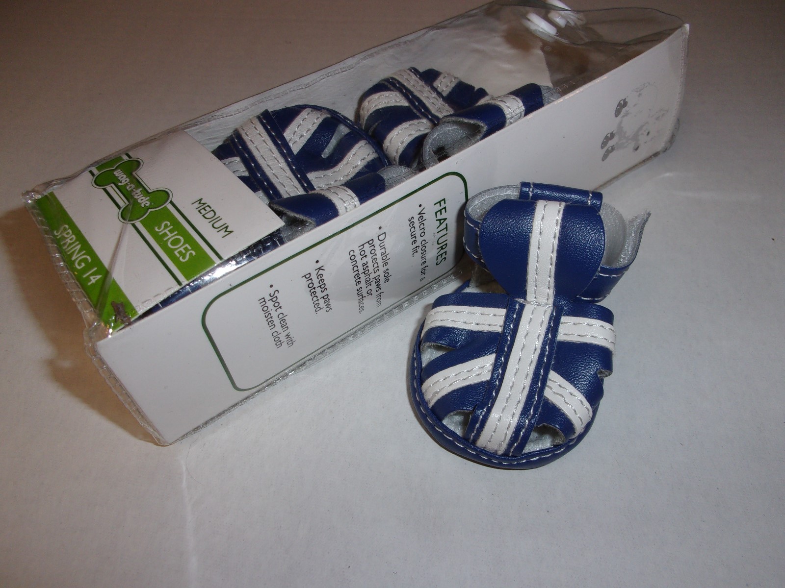 Blue SANDAL Dog Shoes Pet Puppy Paw XS S M L new petco Wagatude hot