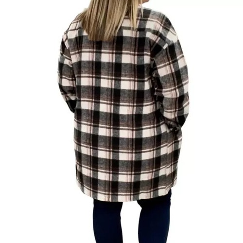 Ladies "Target" Vanilla Sky Flannel Shirt Coat, Size L/XL. As New - Picture 2 of 4