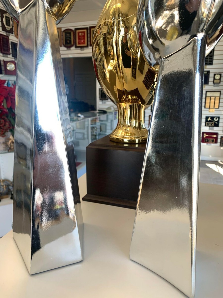 FANTASY FOOTBALL TROPHY 12 INCH SIMULATED CHROME FREE ENGRAVING M