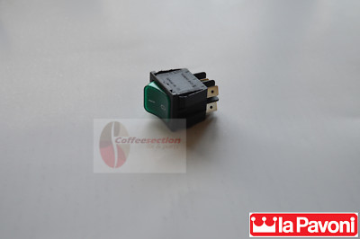  La Pavoni Switch for Professional green - 125V/250V parts 435061