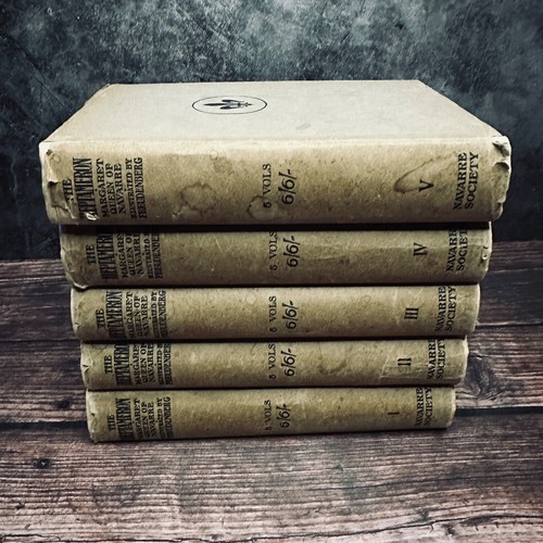 The Heptameron Of The Tales Of Margaret Queen Of Navarre In 5 Volumes Bundle Lot - Picture 4 of 24