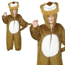 Lion Costume Jungle Kids Animal Zoo Childs Kids Boys Fancy Dress Costume