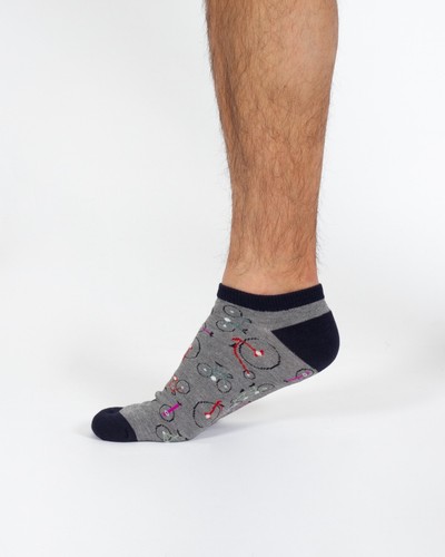 THOUGHT BAMBOO MENS' TRAINER SOCKS - BIKES/BICYCLE TA337 - BNWT - Picture 9 of 16