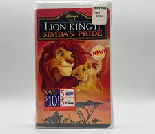 BRAND NEW Disney's The Lion King 2: Simba's Pride VHS - SEALED Toys R Us Edition