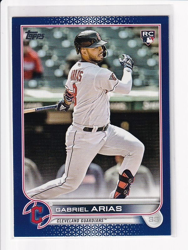 2022 Topps Update Gabriel Arias Royal Blue RC Guardians #US248