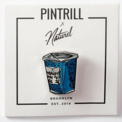  RARE  PINTRILL x NATUREL Anthora New York Coffee Pin *BRAND NEW SEALED*