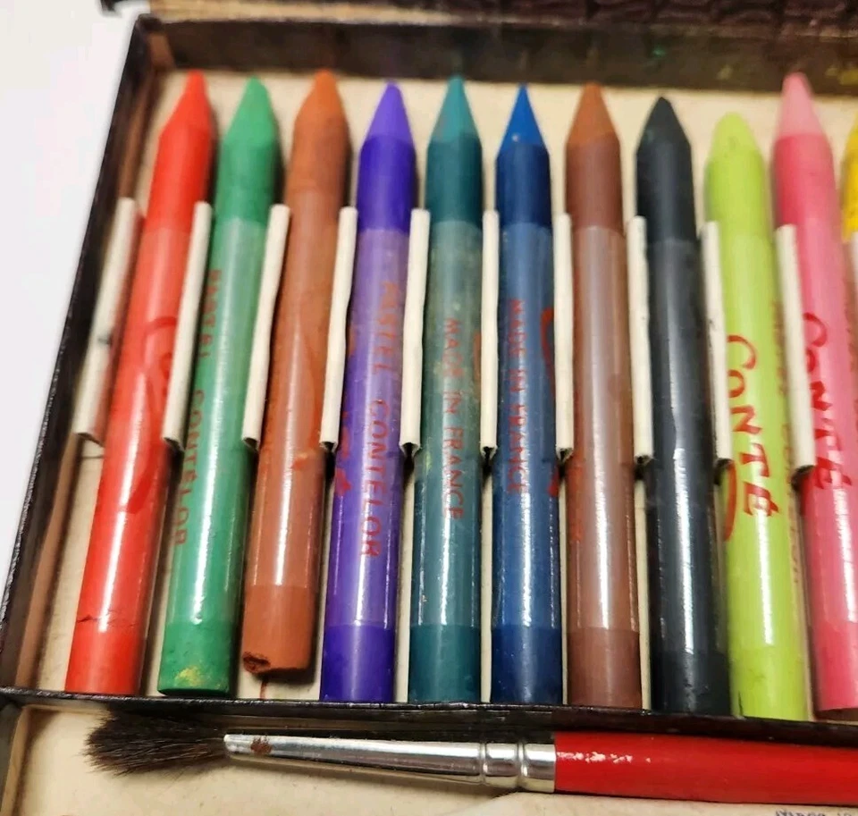 Пастели Contelor от Conte. Винтажные пастели Франция художественные принадлежности винтаж - Изображение 4 из 4