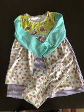 Jelly the Pug girls 8 Foxes Knit dress Foxes leggings CUTE ref 1142