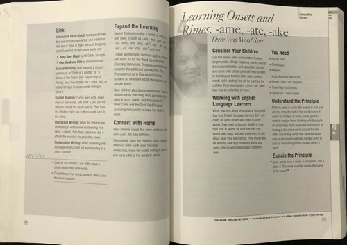 2nd Grade - PHONICS LESSONS (Letters & Words) (2003, Fountas & Pinnell) - Picture 8 of 12