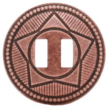 Slotted Concho Star Design Antique Copper 1-1/2" 10 Pack 7722-10