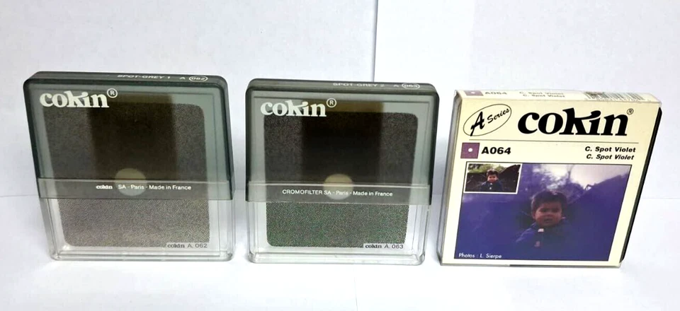 x3 Cokin Spot Gray 1 A062, Spot Gray 2 A063 , C. Spot Violet A064---M18 - Image 2 of 3