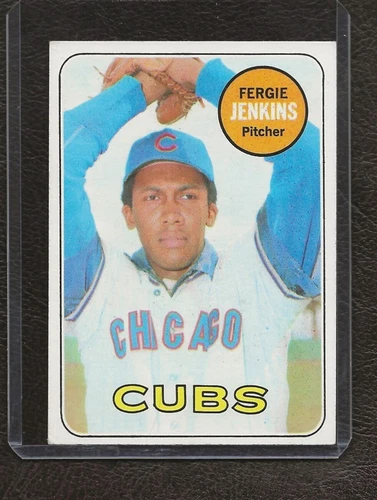 1969 Topps Baseball #640 Fergie Jenkins, Chicago Cubs, HOF, High Number, VG-EX!