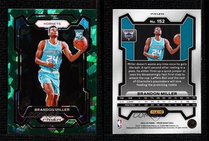 2023-24 Panini Prizm Green Ice Prizm Brandon Miller #152 Rookie RC