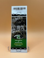 IOWA HAWKEYE FOOTBALL SEASON TICKET STUB Vs MICHIGAN STATE 10/30/2010