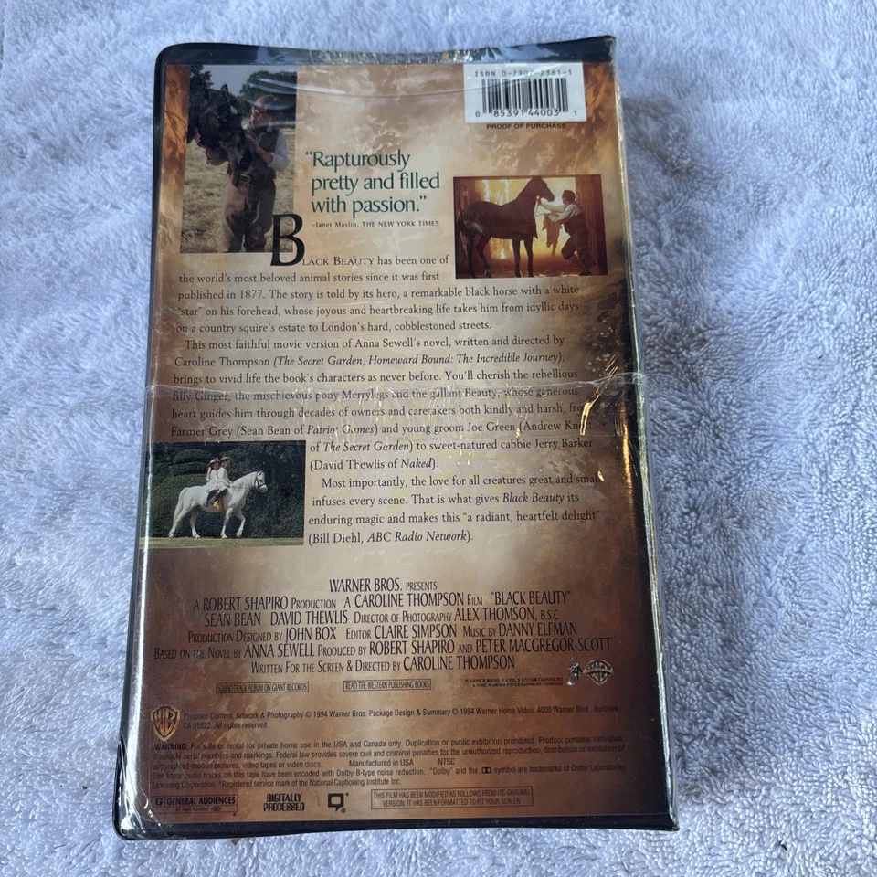 New Sealed Black Beauty (VHS, 1994) - Image 2 of 2