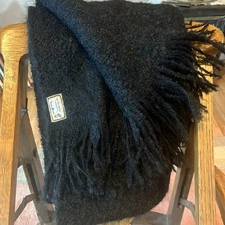 Vintage 100% Mohair Shawl Wrap Made In Scotland Andrew Stewart 80”x 24” Used Exc