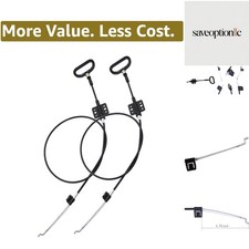 2-Piece Universal Recliner Release Cable Replacement D-Ring Handle, 4.75" Length