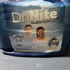 Comfees DriNite Juniors Youth Underwear Large / X-Large 60 to 125 lbs. 13 Ct